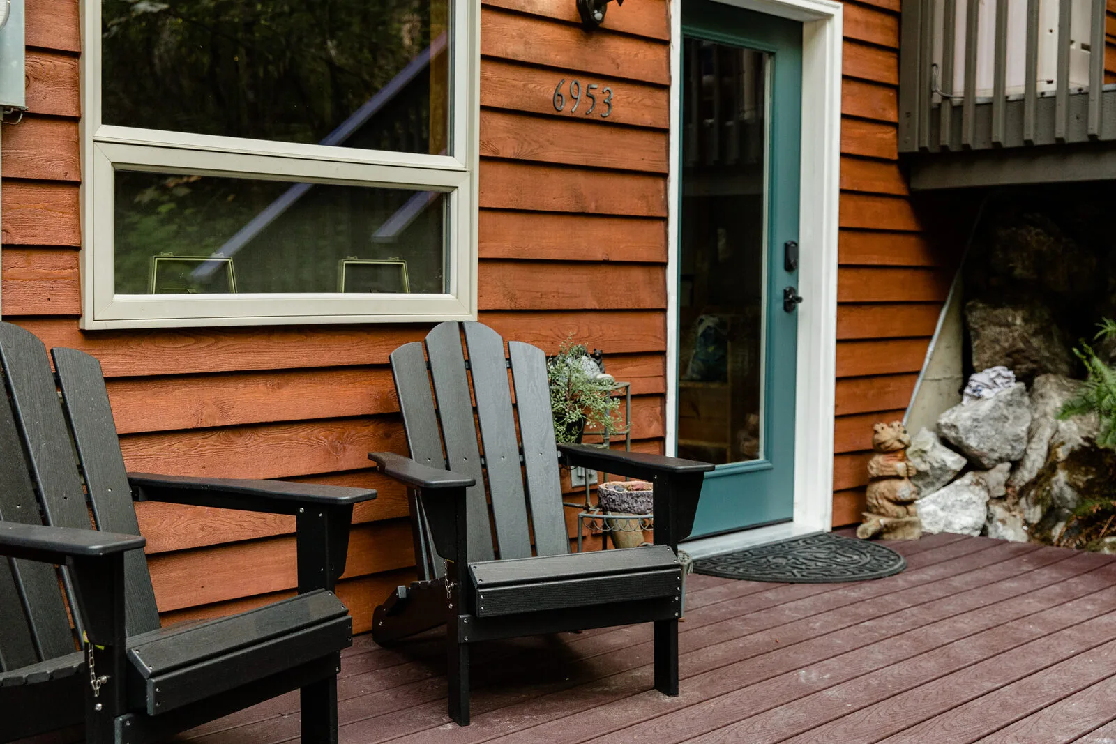 The deck, summer mornings
