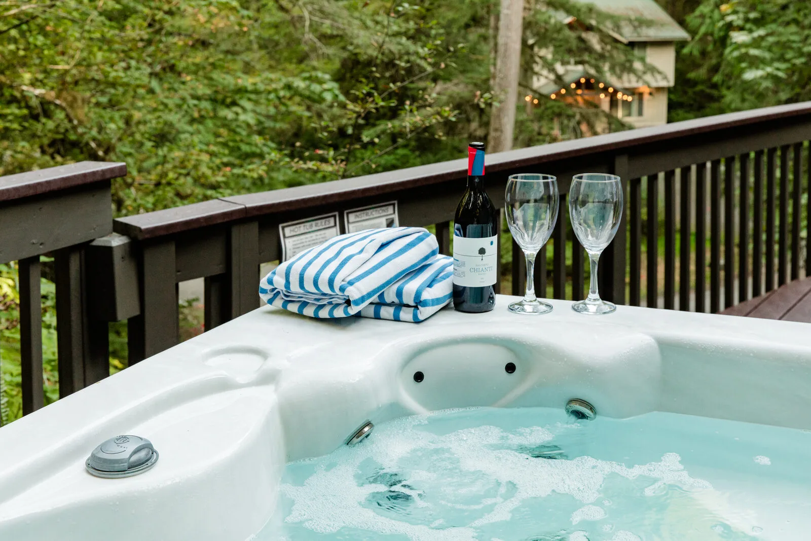 Hot tub in the old-growth